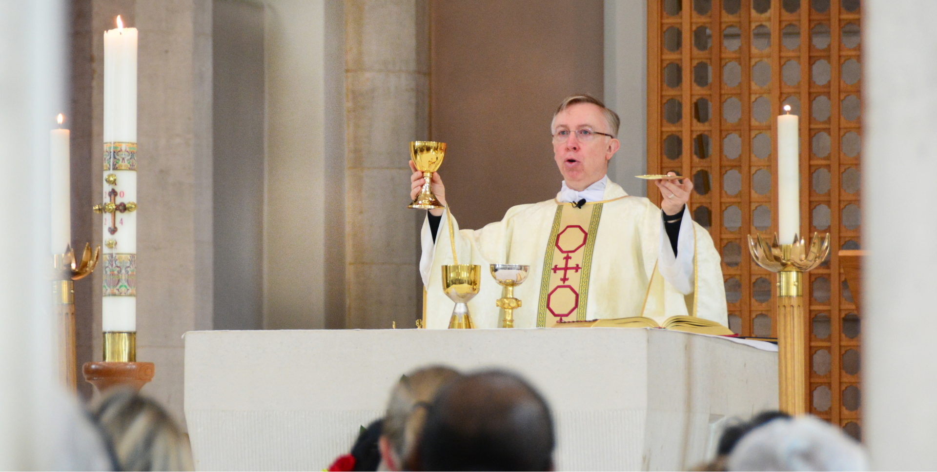 Fr Martin in Mass service
